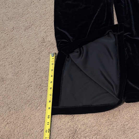 CDC Black Velvet Jumpsuit with Sparkle Accent - Picture 10 of 11